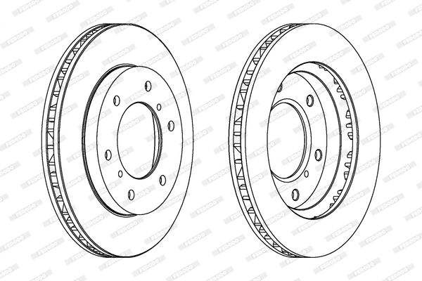FERODO DDF1384C Brake Disc