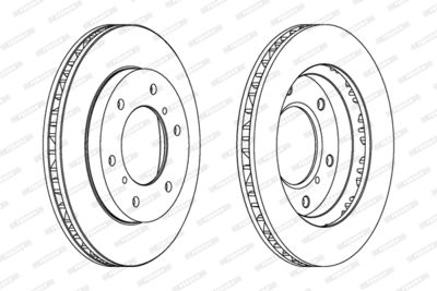 Brake Disc FERODO DDF1384C