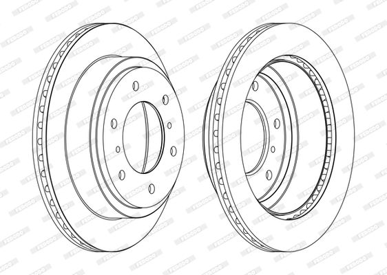 FERODO DDF1385C Brake Disc