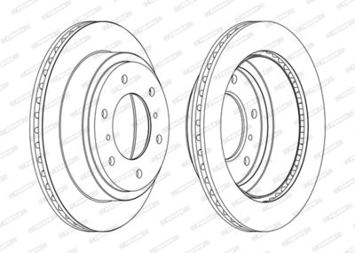 Brake Disc FERODO DDF1385C