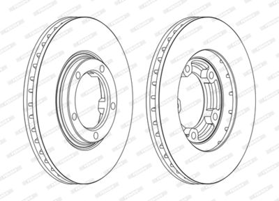 Brake Disc FERODO DDF1404C