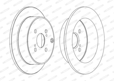 Brake Disc FERODO DDF1409C