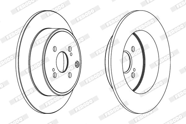 FERODO DDF1421C Brake Disc