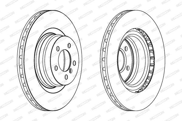 FERODO DDF1435C-1 Brake Disc