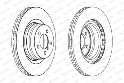 Brake Disc FERODO DDF1435C-1