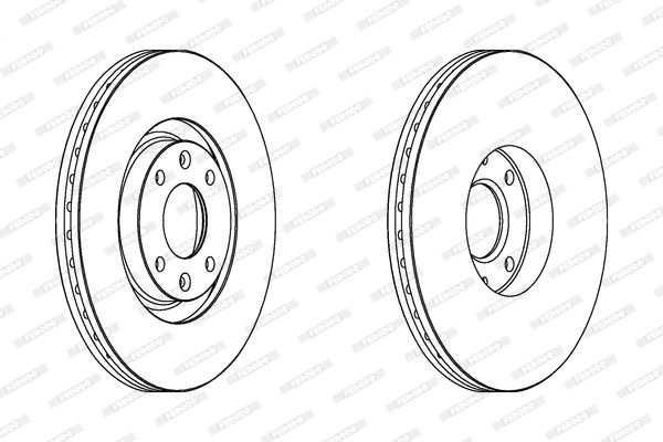 FERODO DDF1442C Brake Disc