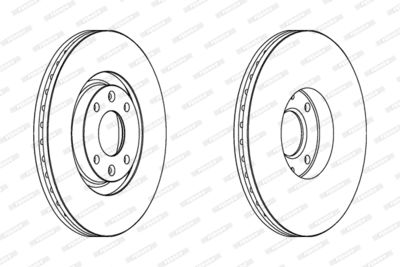 Brake Disc FERODO DDF1442C