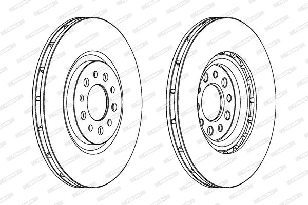 FERODO DDF1453C Brake Disc