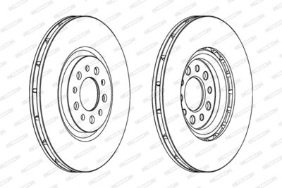 Brake Disc FERODO DDF1453C