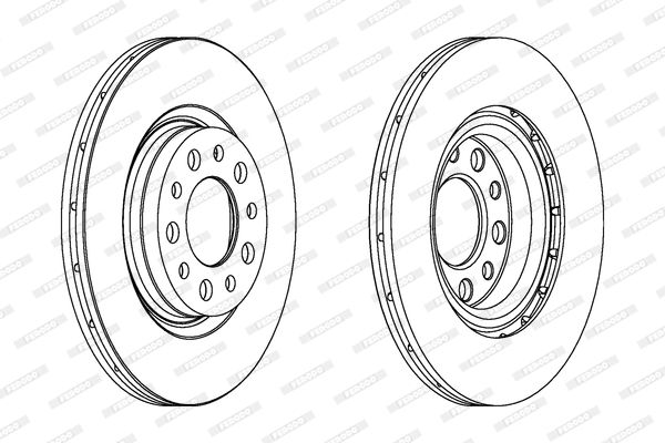 FERODO DDF1454 Brake Disc