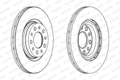 Brake Disc FERODO DDF1454