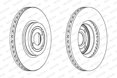 Brake Disc FERODO DDF1461C