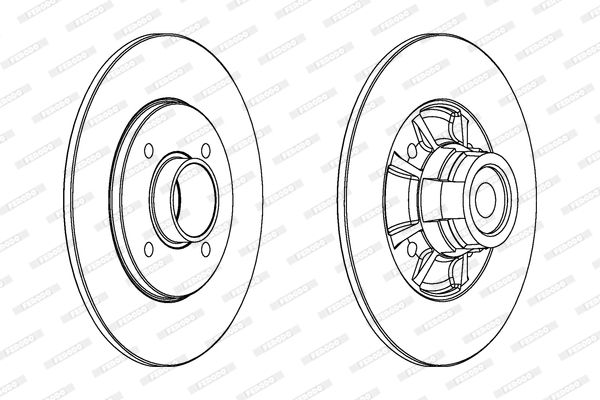 FERODO DDF1517-1 Brake Disc