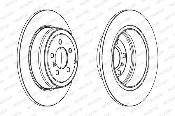 FERODO DDF1518C-1 Brake Disc