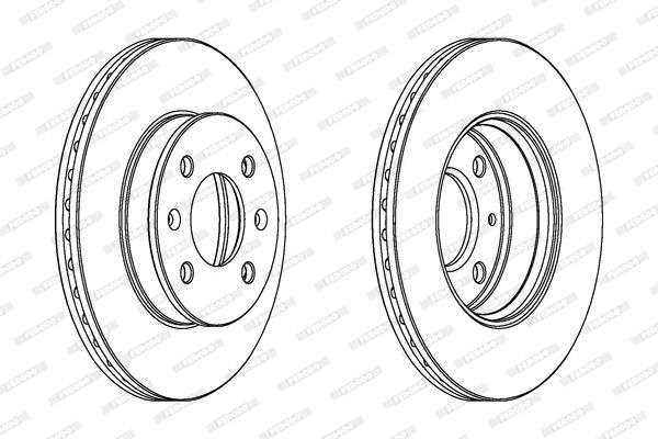 FERODO DDF1529C Brake Disc