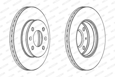 Brake Disc FERODO DDF1529C