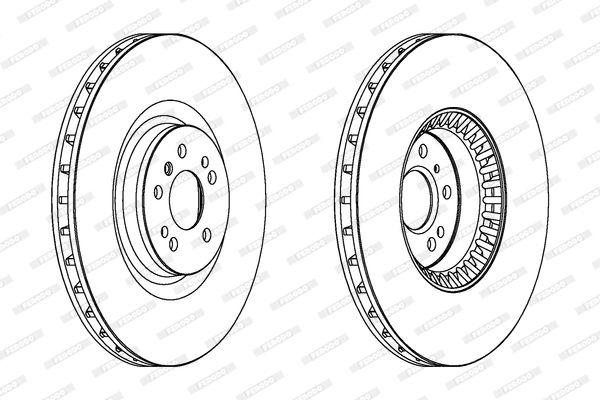 FERODO DDF1534C-1 Brake Disc