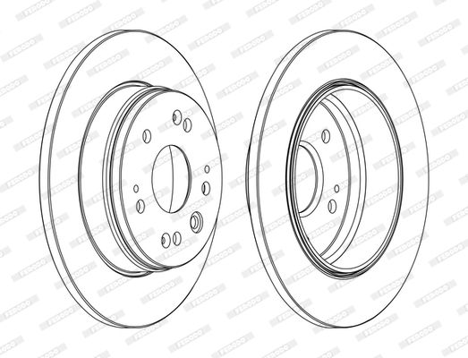 FERODO DDF1540C Brake Disc