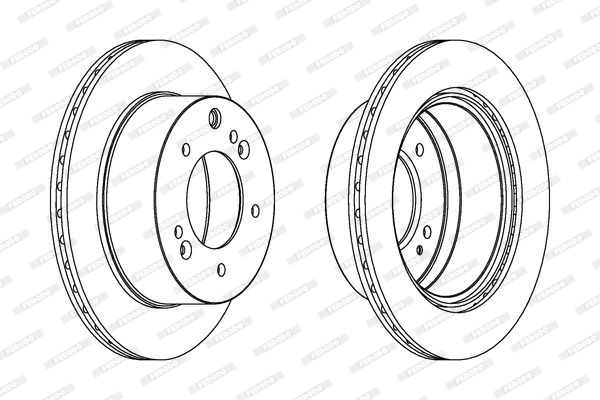 FERODO DDF1543C-1 Brake Disc