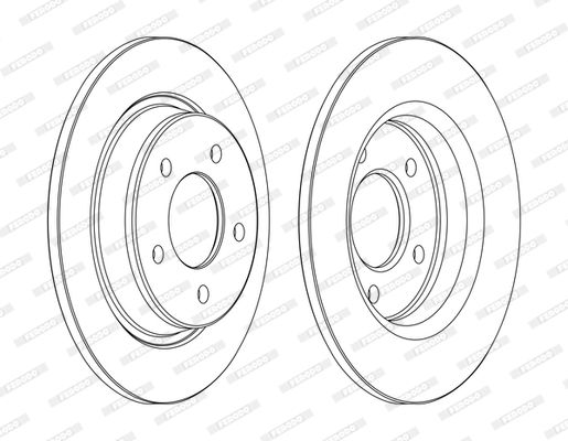 FERODO DDF1546C Brake Disc