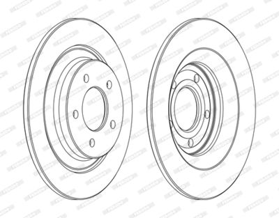 Brake Disc FERODO DDF1547C