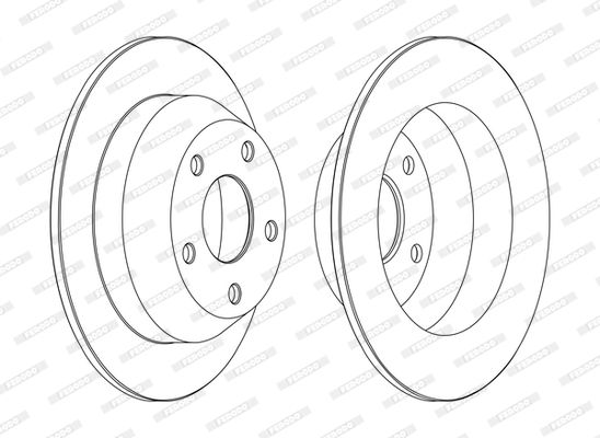 FERODO DDF1553C Brake Disc