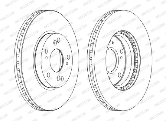 FERODO DDF1557C Brake Disc