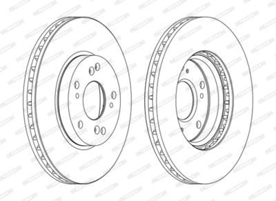 Brake Disc FERODO DDF1557C