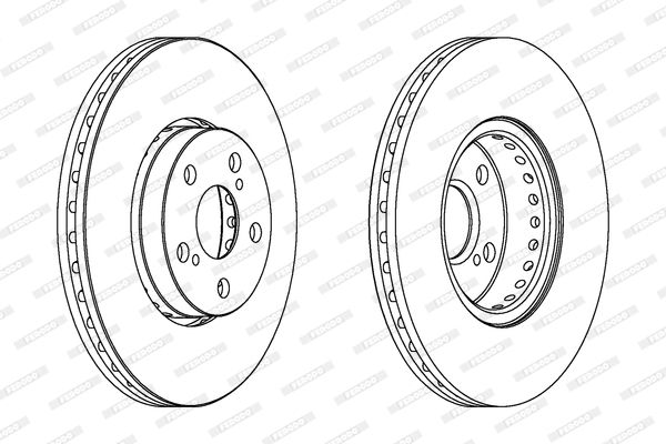 FERODO DDF1575C Brake Disc