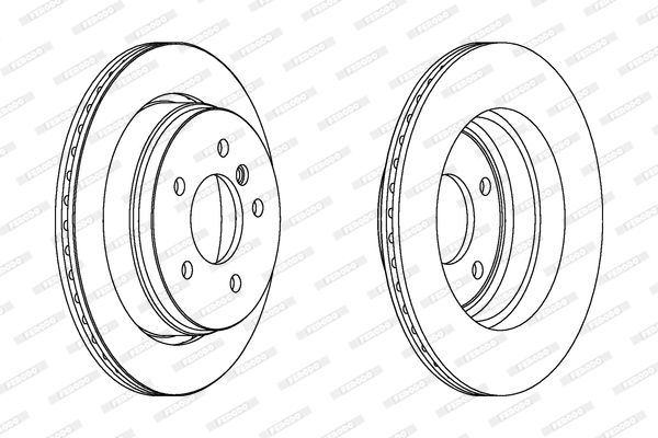 FERODO DDF1581 Brake Disc