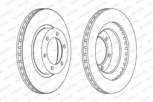 FERODO DDF1594C Brake Disc