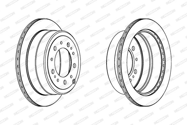 FERODO DDF1597C-1 Brake Disc