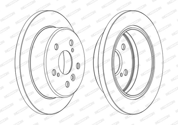 FERODO DDF1598C Brake Disc
