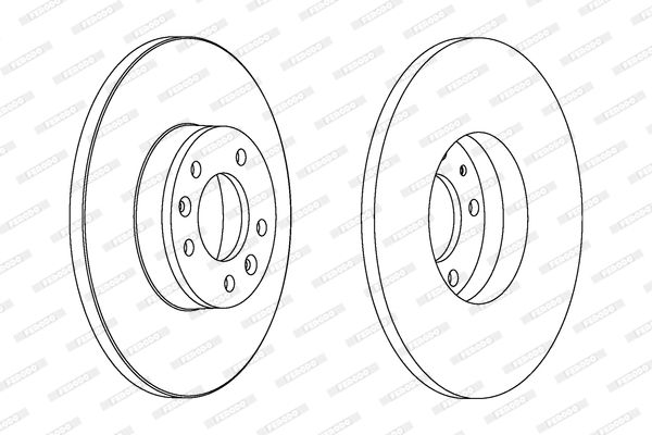 FERODO DDF1602C Brake Disc
