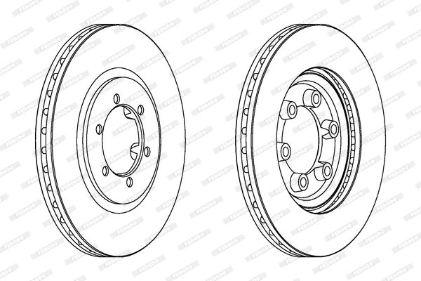 FERODO DDF1605 Brake Disc