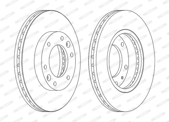 FERODO DDF1612C Brake Disc