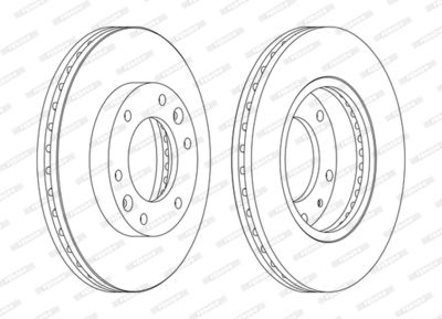 Brake Disc FERODO DDF1612C