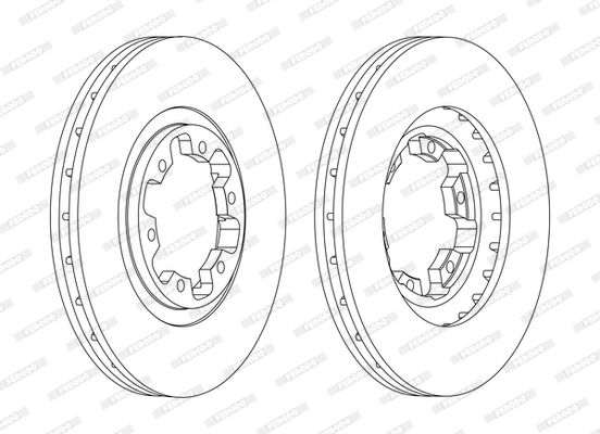 FERODO DDF1626C Brake Disc