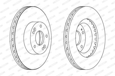 Brake Disc FERODO DDF1630C