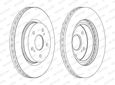 Brake Disc FERODO DDF1635C