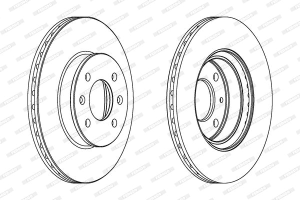 FERODO DDF1636C Brake Disc
