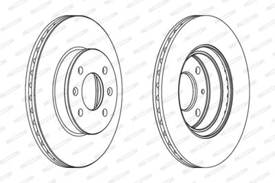 Brake Disc FERODO DDF1636C