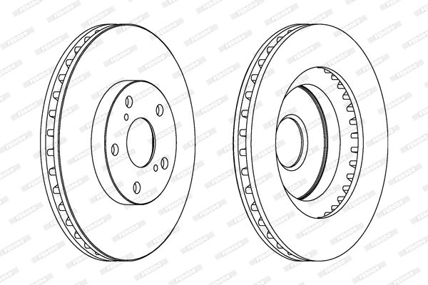 FERODO DDF1646C Brake Disc