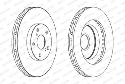 Brake Disc FERODO DDF1646C