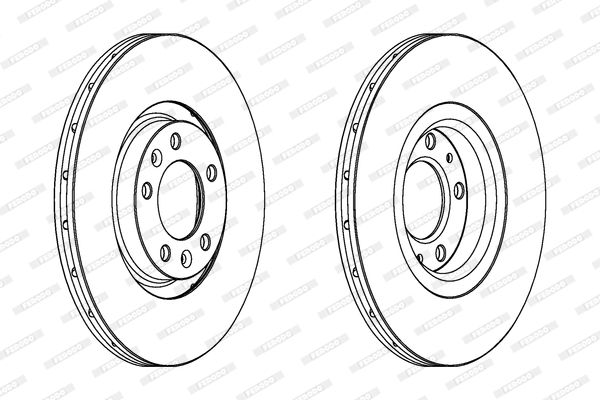 FERODO DDF1652C Brake Disc
