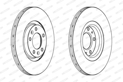 Brake Disc FERODO DDF1652C