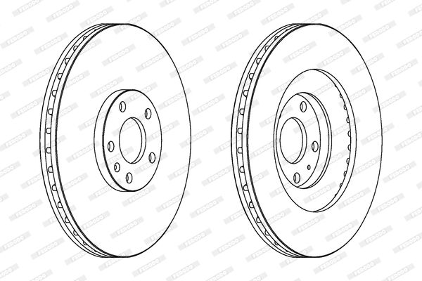 FERODO DDF1661C-1 Brake Disc