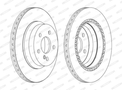 Brake Disc FERODO DDF1672C