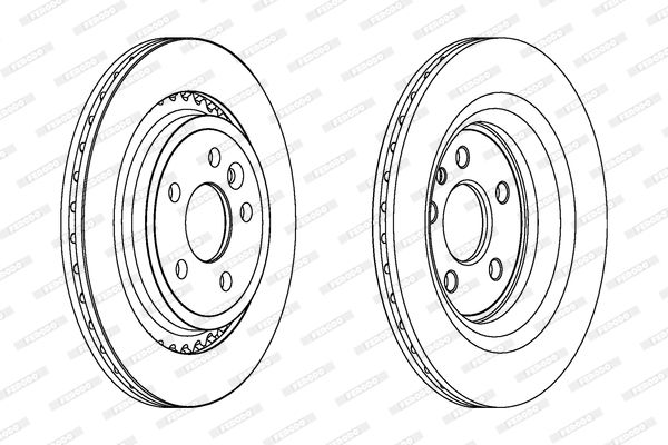 FERODO DDF1681C Brake Disc