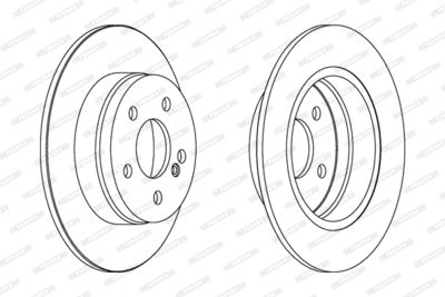 Brake Disc FERODO DDF1689C